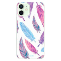 Odolné silikónové puzdro iSaprio - Feather Pattern 10 - iPhone 12 mini