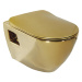PAULA závesná WC misa, 35,5x50cm, zlatá TP325-AK00