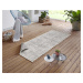 Kusový koberec Twin Supreme 103862 Biri Grey/Cream – na ven i na doma - 80x250 cm NORTHRUGS - Ha