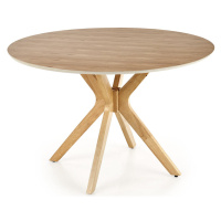 HALMAR Nicolas okrúhly jedálenský stôl dub prírodný