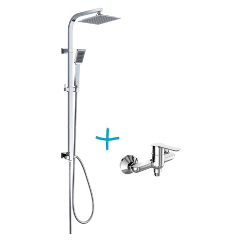 Mereo Sprchová súprava Quatro a sprchová batéria Zuna 150 mm CB609Z