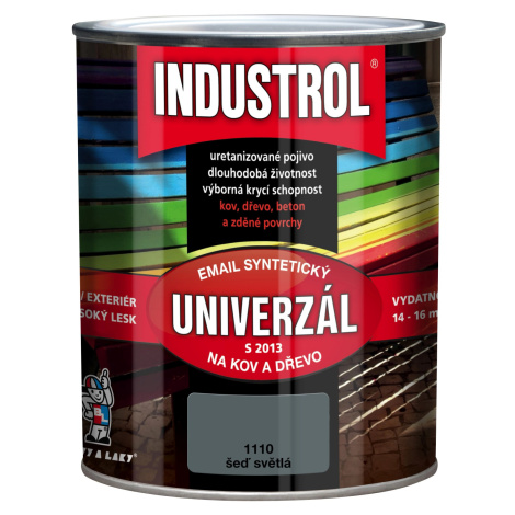 INDUSTROL Email na kov a drevo S2013 UNIVERZÁL 1110 svetlo sivá 750 ml
