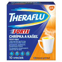 THERAFLU Chrípka a kašel, horúci nápoj, 1000mg paracetomolu, 10 kusov