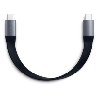 Satechi USB-C na USB-C Gen 2 Flat Cable (0.24m) - Space Gray