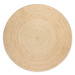 Obojstranný jutový okrúhly koberec v prírodnej farbe ø 200 cm Braided Ivory – Hanse Home