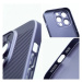 Apple iPhone 15 Pro, plastový zadný kryt, priedušný, s dierovaným vzorom, priedušný, modrý