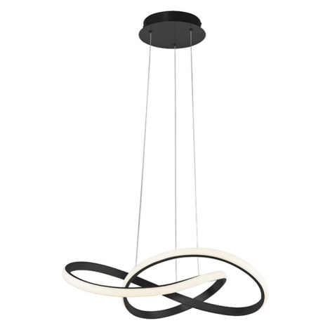 Dizajnové závesné svietidlo čierne 57 cm stmievateľné vrátane LED - Viola Due Paul Neuhaus