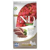 Farmina N&D dog QUINOA (GF) adult mini, neutered, duck, broccoli & asparagus 7kg