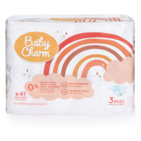 BABY CHARM Super Dry Flex Midi vel.3 plienky 4 až 9 kg 41 ks