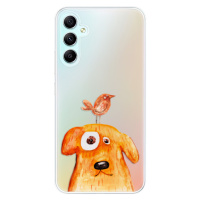 Odolné silikónové puzdro iSaprio - Dog And Bird - Samsung Galaxy A34 5G