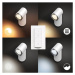 Philips HUE Adore SVIETIDLO BODOVÉ LED GU10 5W 2x350lm 2200-6500K IP44, biela + dimmer s