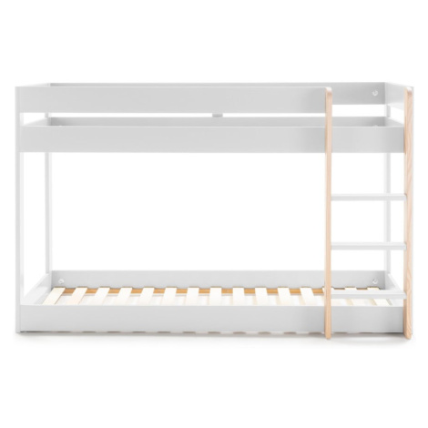 Biela poschodová detská posteľ 90x190 cm Angel - Marckeric