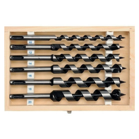 Sada hadovitých vrtáků do dřeva 10.12.14.16.18.20 délka 200mm SDS plus Yato