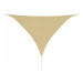 Plachta proti slnku oxfordská látka trojuholník 3,6 x 3,6 x 3,6 m Dekorhome Krémová,Plachta prot