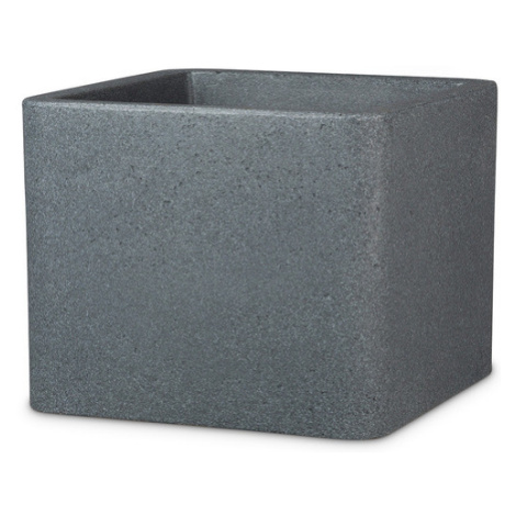 Scheurich Kvetináč Cube (Ø 40 cm, žula/čierna)