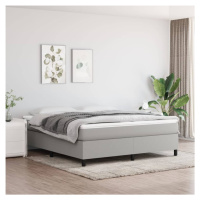 vidaXL Rám na boxspring posteľ bledosivý 180x200 cm látka