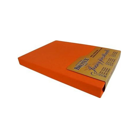 Brotex Jersey prestieradlo oranžové, 220 × 200 cm