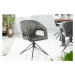 LuxD 24194 Dizajnová otočná stolička Age tmavozelený zamat