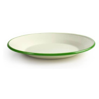 Smaltovaný tanier so zeleným okrajom 22 cm - Ibili - Ibili