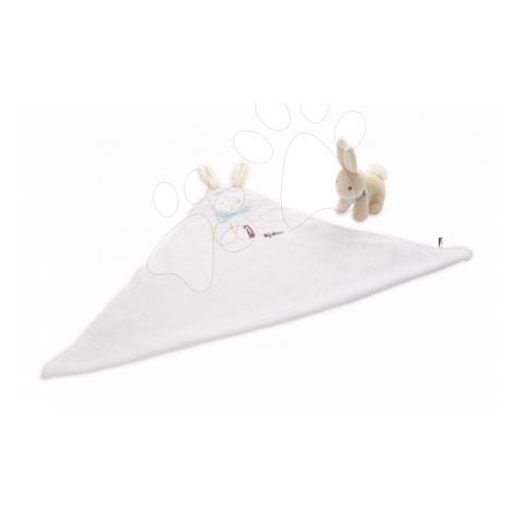 Kaloo zajačik s uškami na maznanie Les Amis Doudou a plyšový zajko 962996 bielo-krémový
