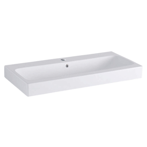 Geberit iCon - Umývadlo, 900 mm x 485 mm, biele - jednootvorové umývadlo, s KeraTect 124090600