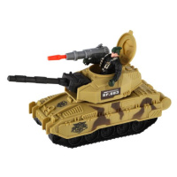 Tank s vojakom plast 8x24cm na voľný chod