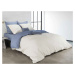Mistral Home obliečka bavlnený perkál Doubleface sv. modrá/biela - 220x200 / 2x70x90 cm