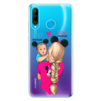 Odolné silikónové puzdro iSaprio - Mama Mouse Blonde and Boy - Huawei P30 Lite