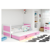 Expedo Detská posteľ FIONA P2 + matrac + rošt ZADARMO, 80x190 cm, biela/ružová