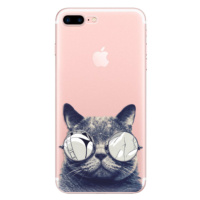 Odolné silikónové puzdro iSaprio - Crazy Cat 01 - iPhone 7 Plus