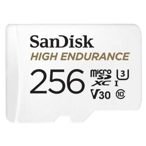 SANDISK 183568 MICROSDXC HIGH ENDURANCE VIDEO 256 GB C 10 U3 V30, ADAPTER