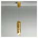 Knikerboker Hué LED závesná lampa 8x37 cm zlatý list