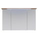 Biela závesná kúpeľňová skrinka so zrkadlom 115x72 cm Set 923 - Pelipal