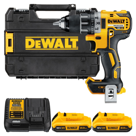 DEWALT 18V XR Aku vŕtačka bez príklepu, 2x 2,0 Ah DCD791D2-QW