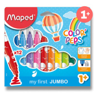 Detské fixky Maped Color´Peps Jumbo - 12 farieb