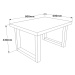 Konferenčný stolík MN02 - BA 80 cm orech/antracit