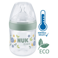 NUK Fľaša dojčenská For Nature s kontrolou teploty, zelená 150 ml