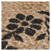 Běhoun Printed Jute Maisie Natural/Black - 60x230 cm Flair Rugs koberce