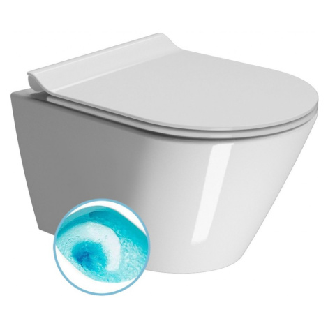 GSI - KUBE X závesná WC misa, Swirlflush, 36x50cm, biela ExtraGlaze 941611