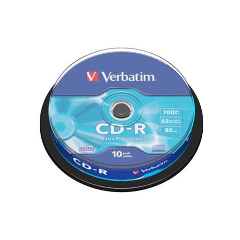 Verbatim CD-R, 43437, Extra Protection, 10-pack, 700MB, 52x, 80min., 12cm, bez možnosti potisku,