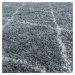 Kusový koberec Alvor Shaggy 3401 grey kruh - 120x120 (průměr) kruh cm Ayyildiz koberce