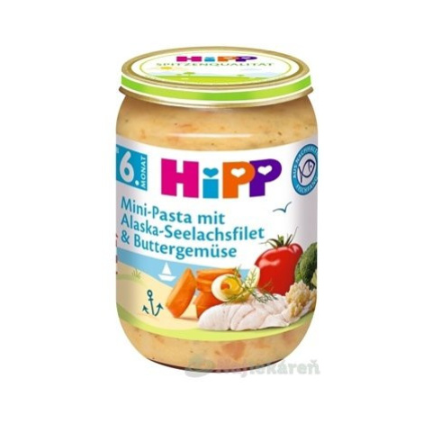 HiPP Príkrm Mini cestoviny s Al.treskou v zelenine 190g