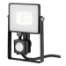 Reflektor LED so senzorom PRO 10W, 6400K, 800lm, čierny, VT-10-S (V-TAC)