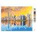 Maľovanie podľa čísel - NEW YORK V ODRAZE VODY Rámovanie: vypnuté plátno na rám, Rozmer: 80x100 
