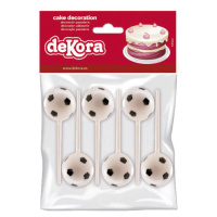 Zapichovače do torty alebo cupcakov – futbalové lopty - Dekora