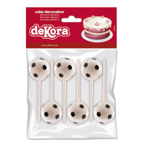 Zapichovače do torty alebo cupcakov – futbalové lopty - Dekora