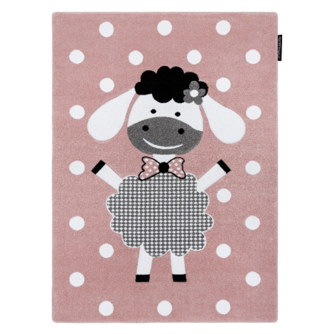 Detský kusový koberec Petit Dolly sheep pink Rozmery kobercov: 140x190