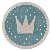 Modrý detský koberec ø 140 cm Crown – Hanse Home
