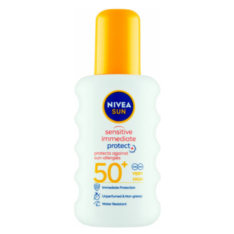 NIVEA Sun Sensitive Sprej na opaľovanie OF 50+  200 ml