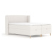 Krémovobiela boxspring posteľ s úložným priestorom 160x200 cm Monpelli – Maison de Rêve